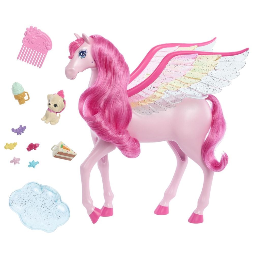 Figurina Pegasus cu accesorii, Barbie, HLC40