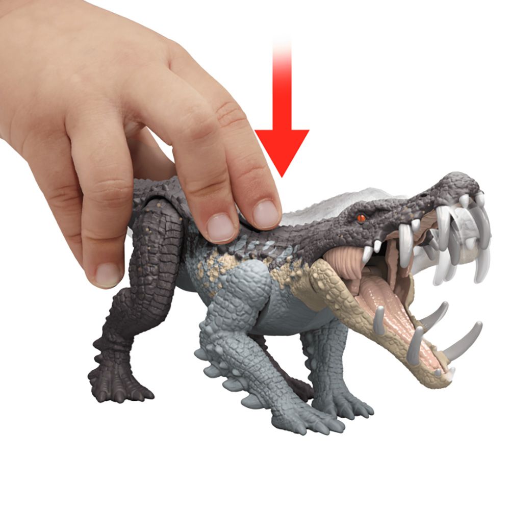 Figurina dinozaur articulata, Jurassic World, Kaprosuchus, HTK61