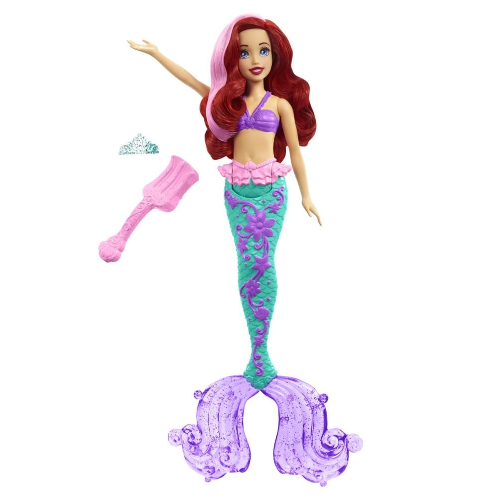 Papusa mica Sirena, Disney Princess, Ariel, HLW00