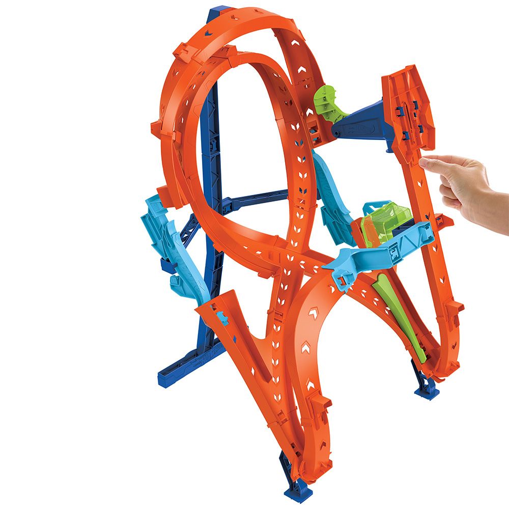 Set de joaca, masinuta cu 2 circuite, Hot Wheels, Vertical-8 Jump, HMB15