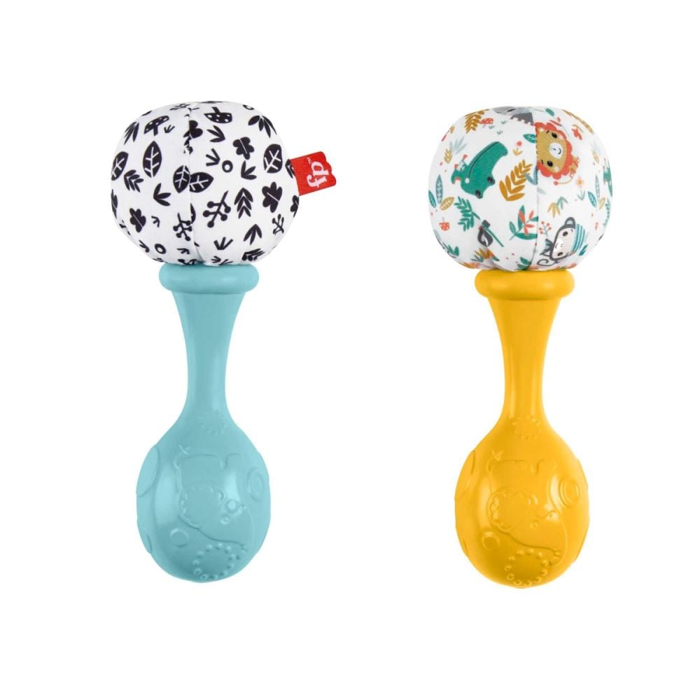 Set 2 zornaitoare, Fisher Price, Rattle n Rock Maracas, HMF34