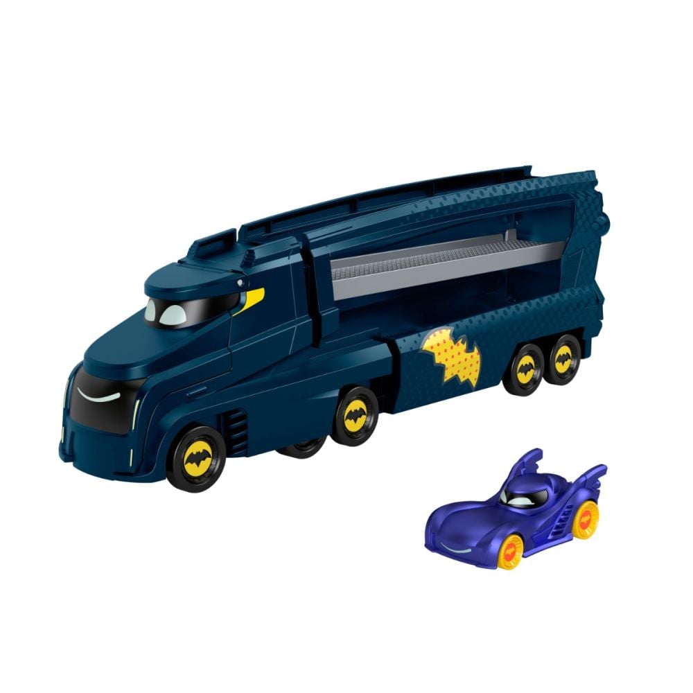 Transportator cu masina, Fisher Price, Batwheels Bat-Big Rig, HMX07