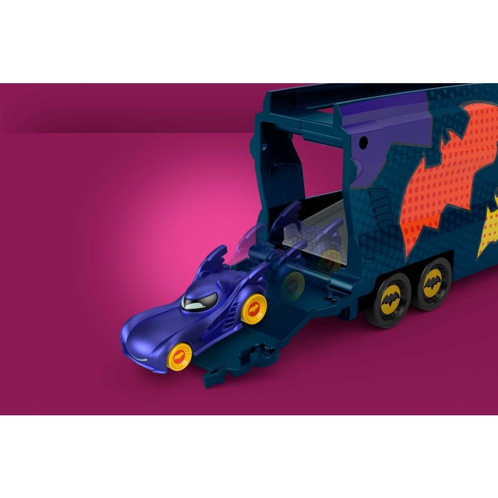 Transportator cu masina, Fisher Price, Batwheels Bat-Big Rig, HMX07