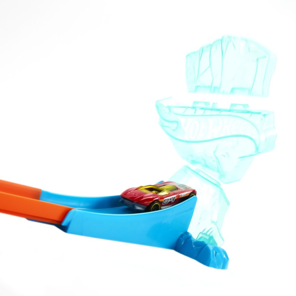 Set de joaca, Hot Wheels, Box Track Builder, Pista de gheata, HNJ66