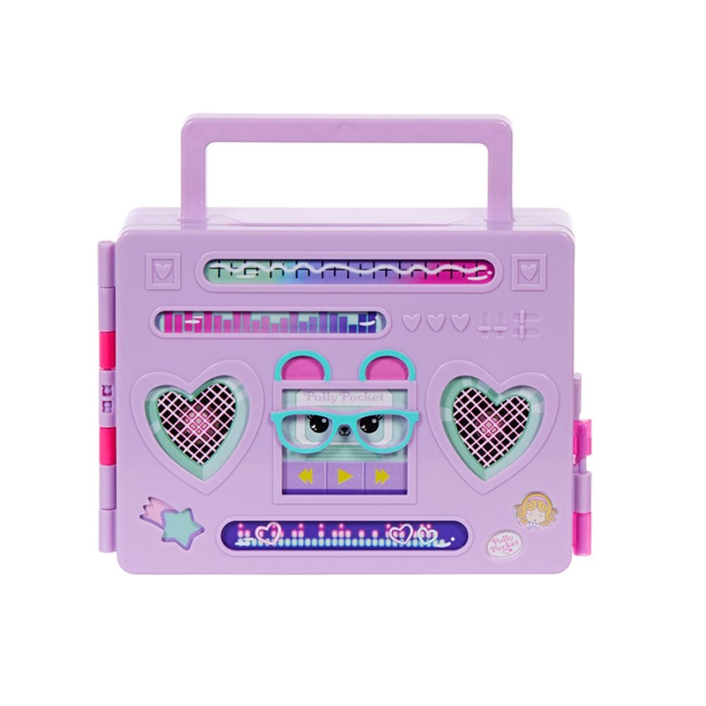 Set de joaca cu mini papusa Polly Pocket, Disco Fashion Reveal, HRD65