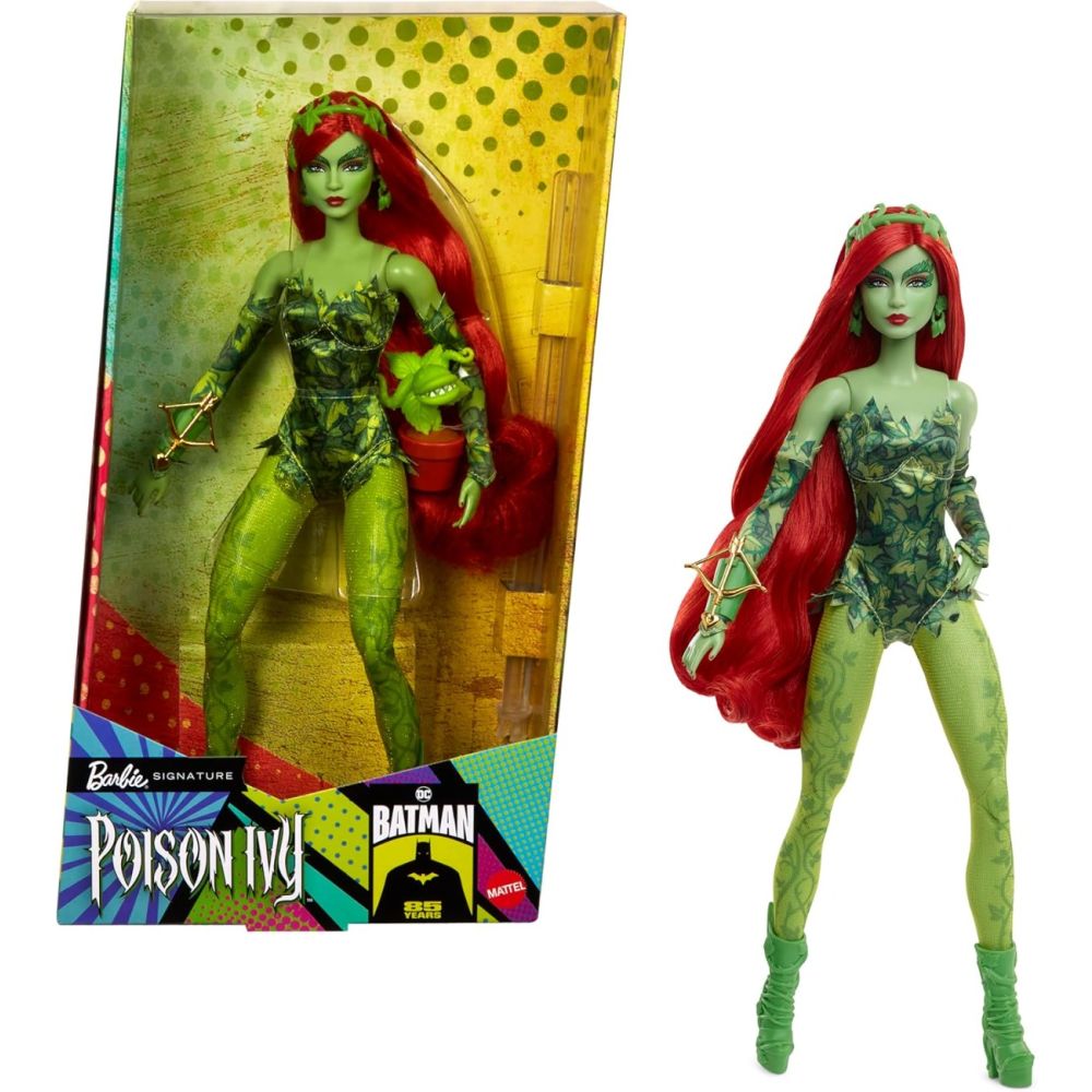Papusa Barbie Signature, Batman 85Th Anniversary, Poison Ivy, HRM51