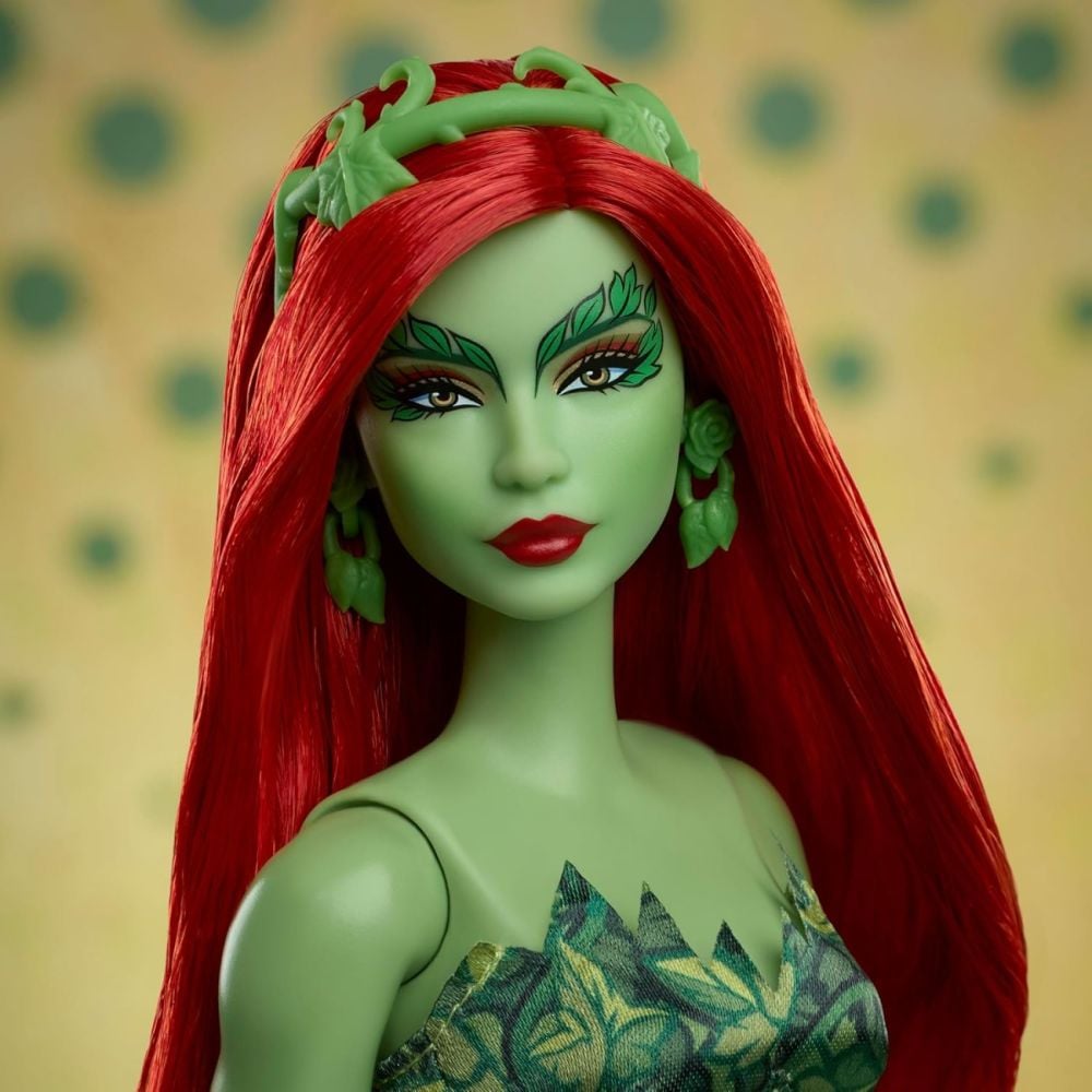 Papusa Barbie Signature, Batman 85Th Anniversary, Poison Ivy, HRM51