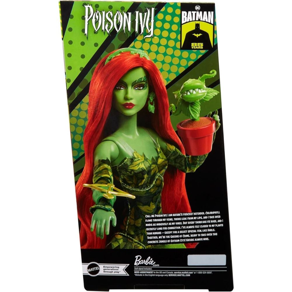 Papusa Barbie Signature, Batman 85Th Anniversary, Poison Ivy, HRM51