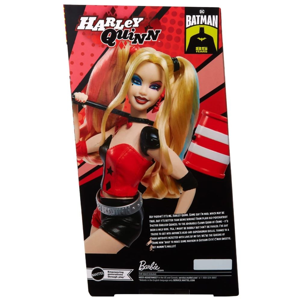 Papusa Barbie Signature, Batman 85Th Anniversary, Harley Quinn, HRM84