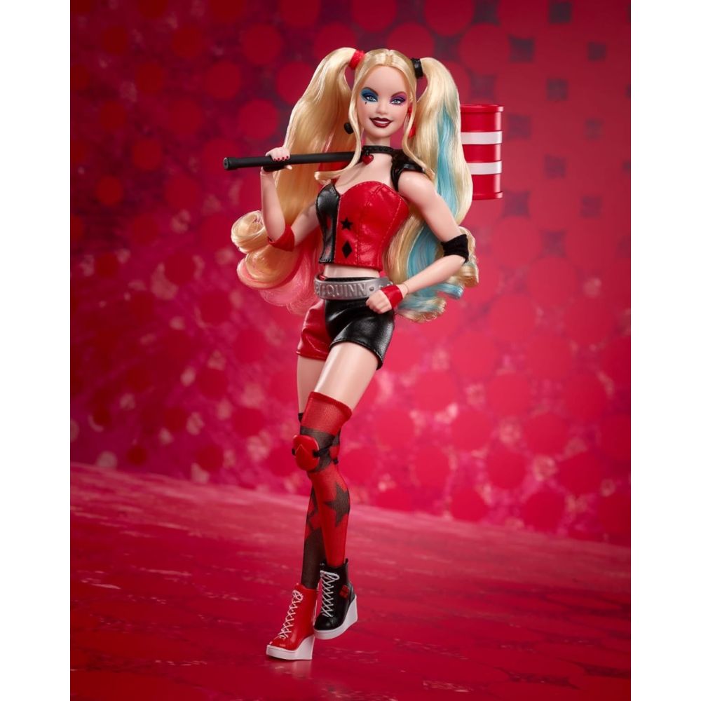 Papusa Barbie Signature, Batman 85Th Anniversary, Harley Quinn, HRM84