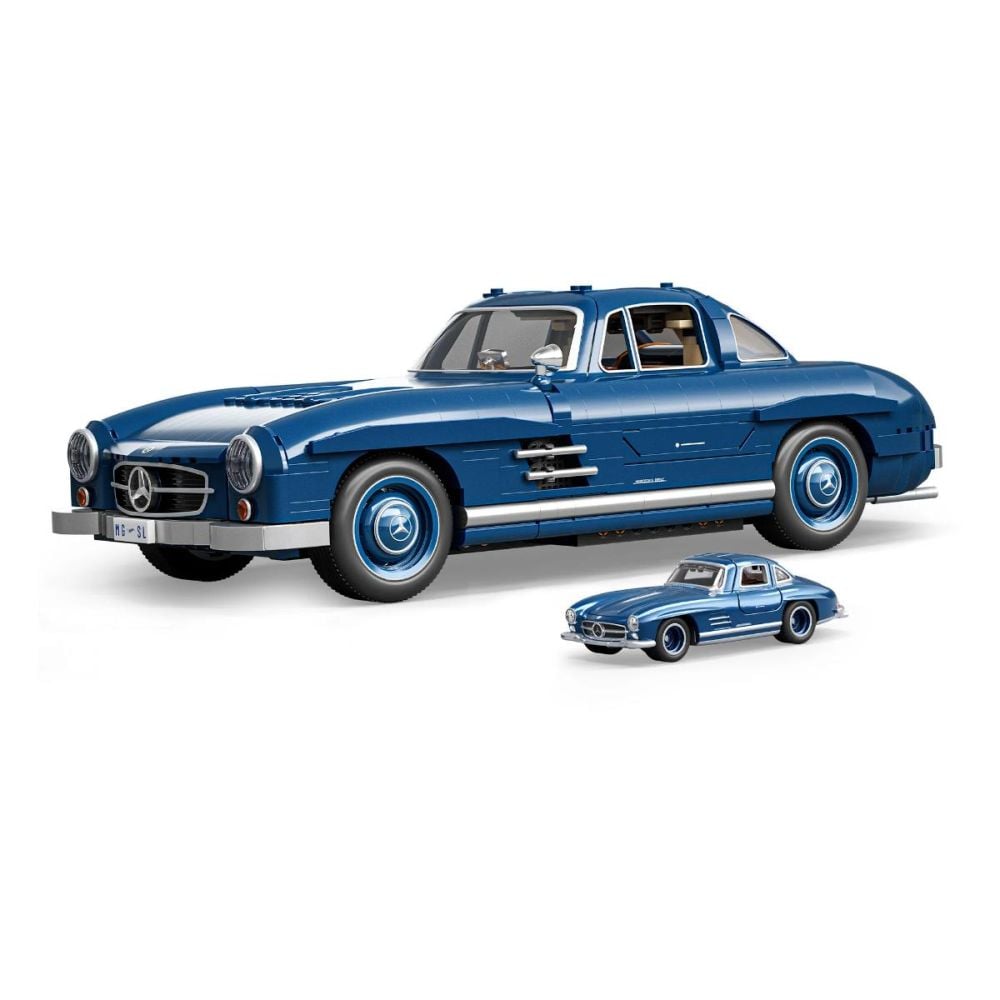 Set de constructie si masina metalica, Brick Shop, Hot Wheels