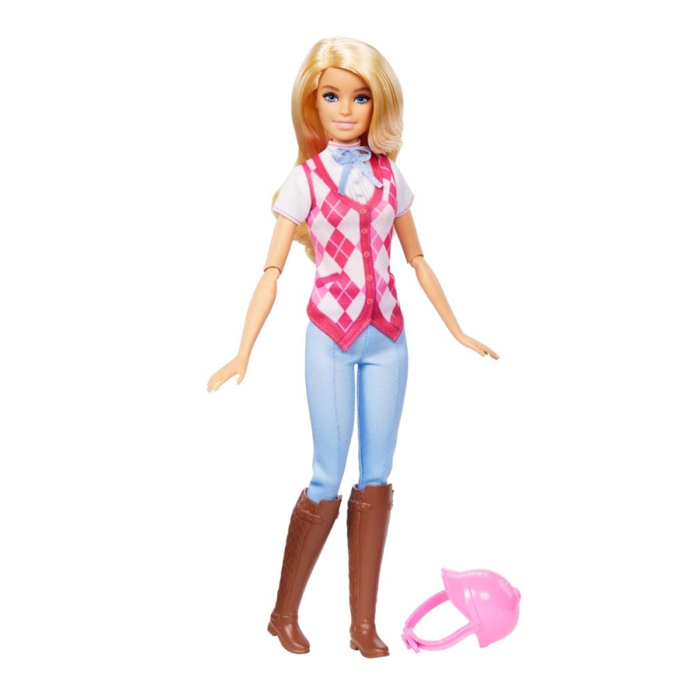 Papusa Barbie Mysteries, The Great Horse Chase, Malibu la echitatie, HXJ38