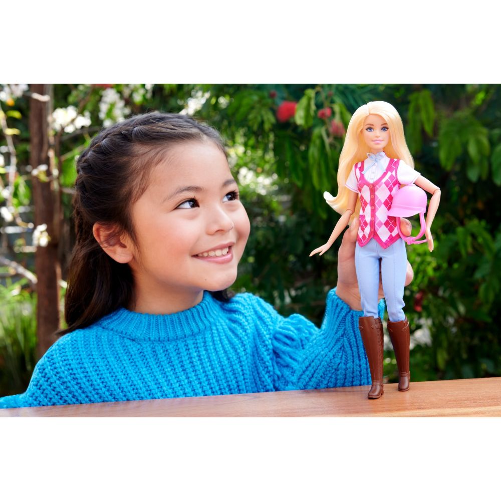 Papusa Barbie Mysteries, The Great Horse Chase, Malibu la echitatie, HXJ38