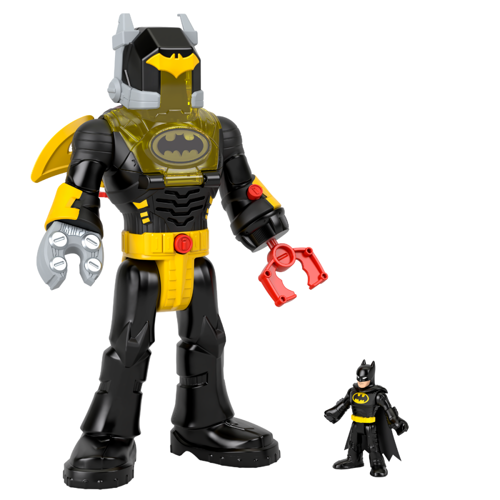 Figurina Imaginext, Dc Super Friends, Batman in costum Exo, 30 cm, HYG31