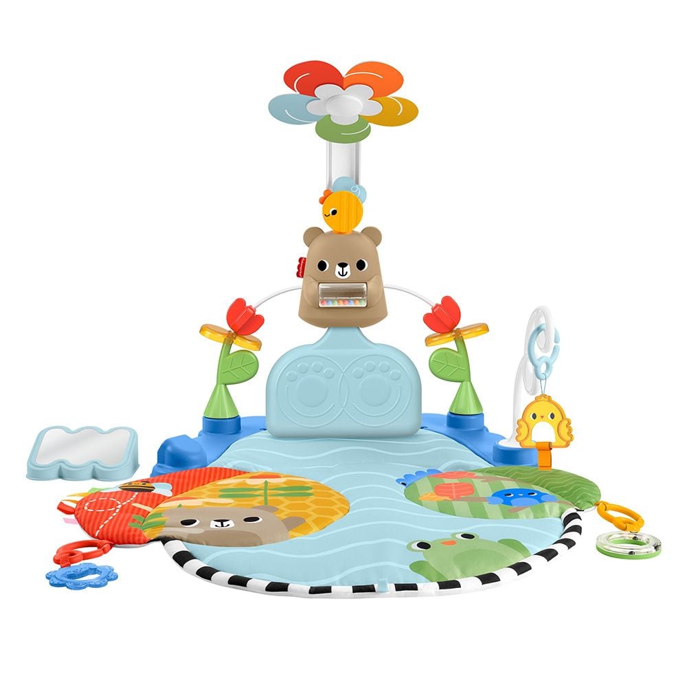 Saltea de activitati 3 in 1, Fisher Price, Kick and Sway Activity Gym, HYR60