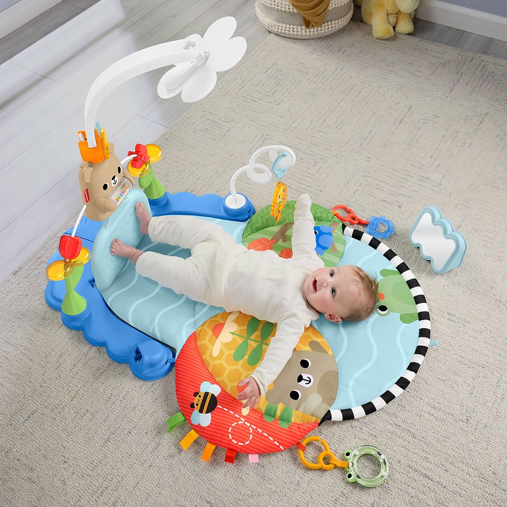 Saltea de activitati 3 in 1, Fisher Price, Kick and Sway Activity Gym, HYR60