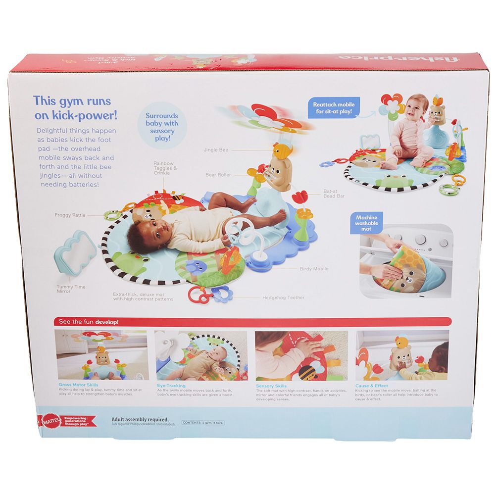 Saltea de activitati 3 in 1, Fisher Price, Kick and Sway Activity Gym, HYR60