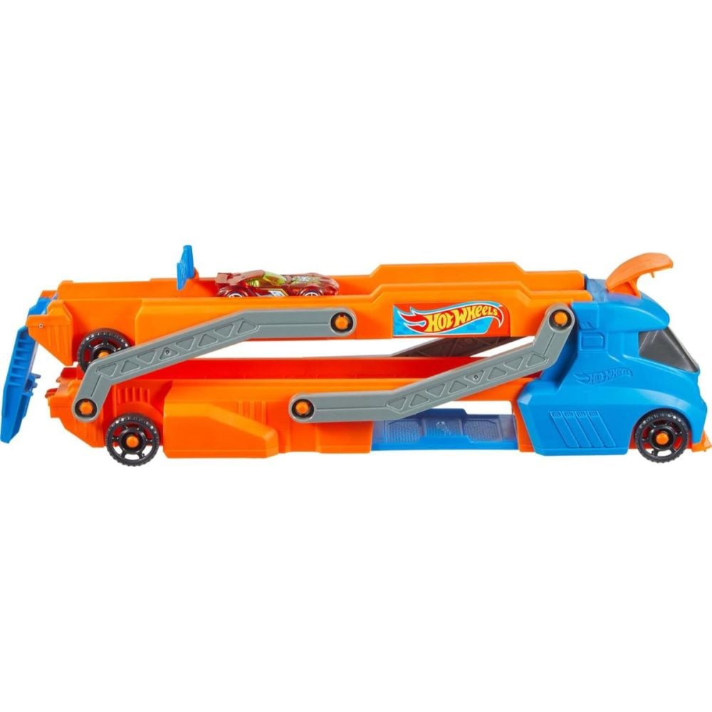 Transportator cu piste si masina, Hot Wheels City, Speed Truck, HYT83