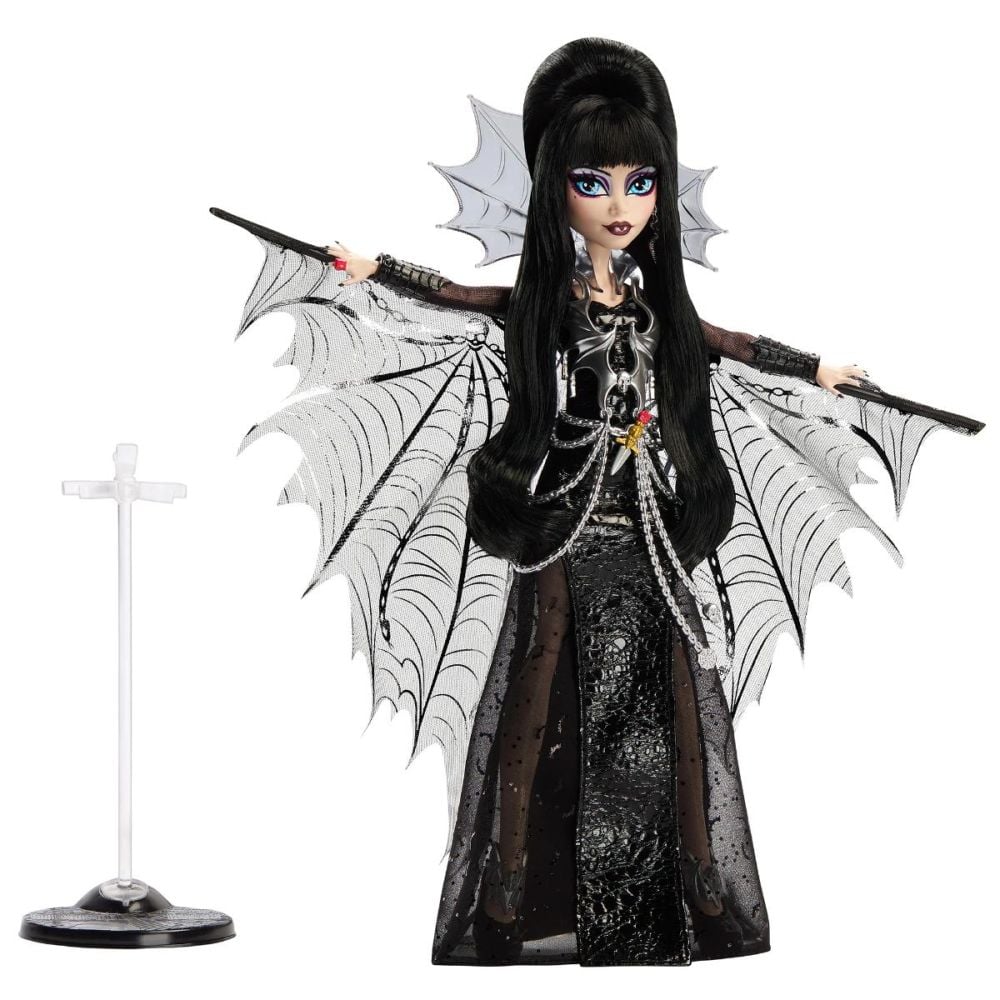 Papusa Monster High Skullector, Mistress of the Dark, Elvira, HYV99