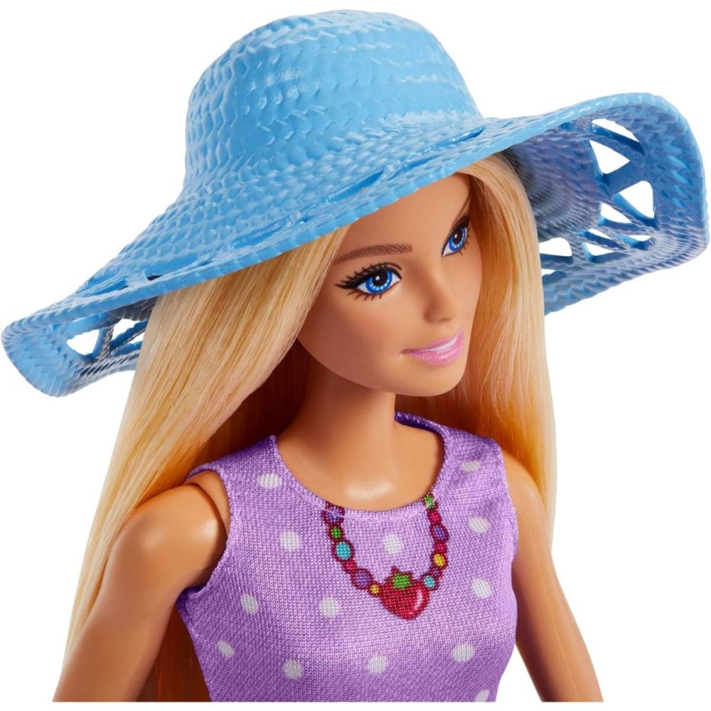 Set de joaca cu papusa, Barbie si Chelsea la picnic, JBF43