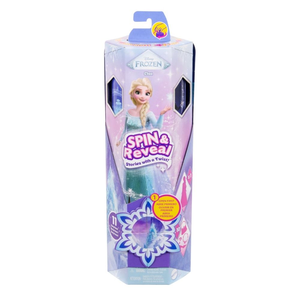 Papusa Disney Frozen, Spin and Reveal, Elsa, Wave 2, JBG59