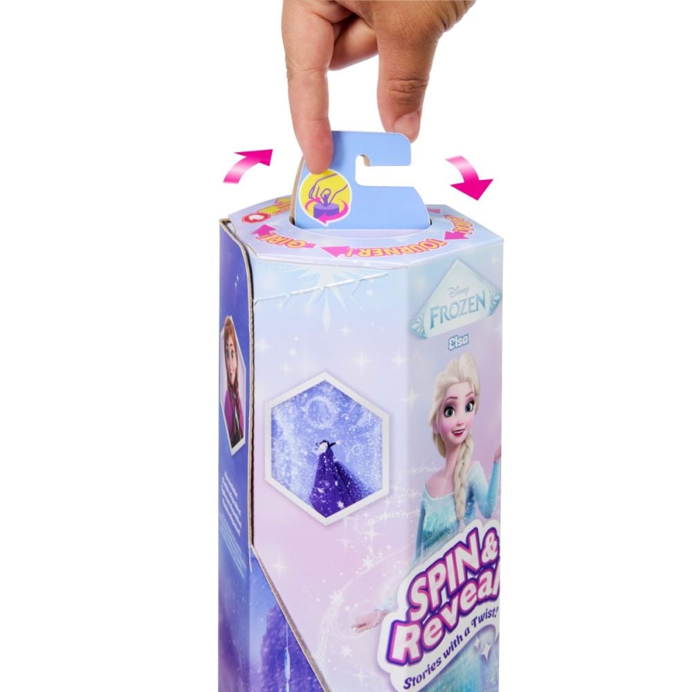 Papusa Disney Frozen, Spin and Reveal, Elsa, Wave 2, JBG59