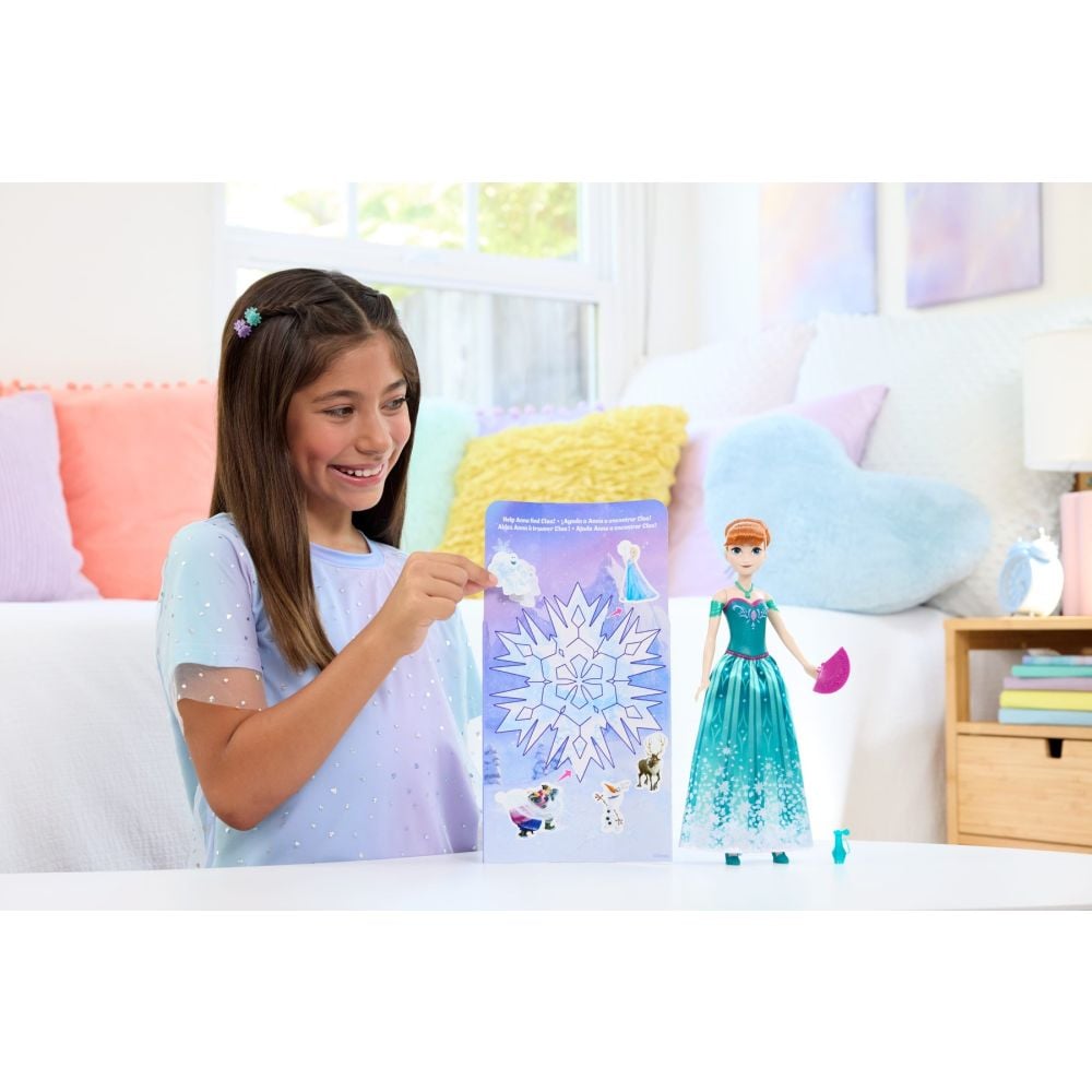 Papusa Disney Frozen, Spin and Reveal, Anna, Wave 2, JBG60