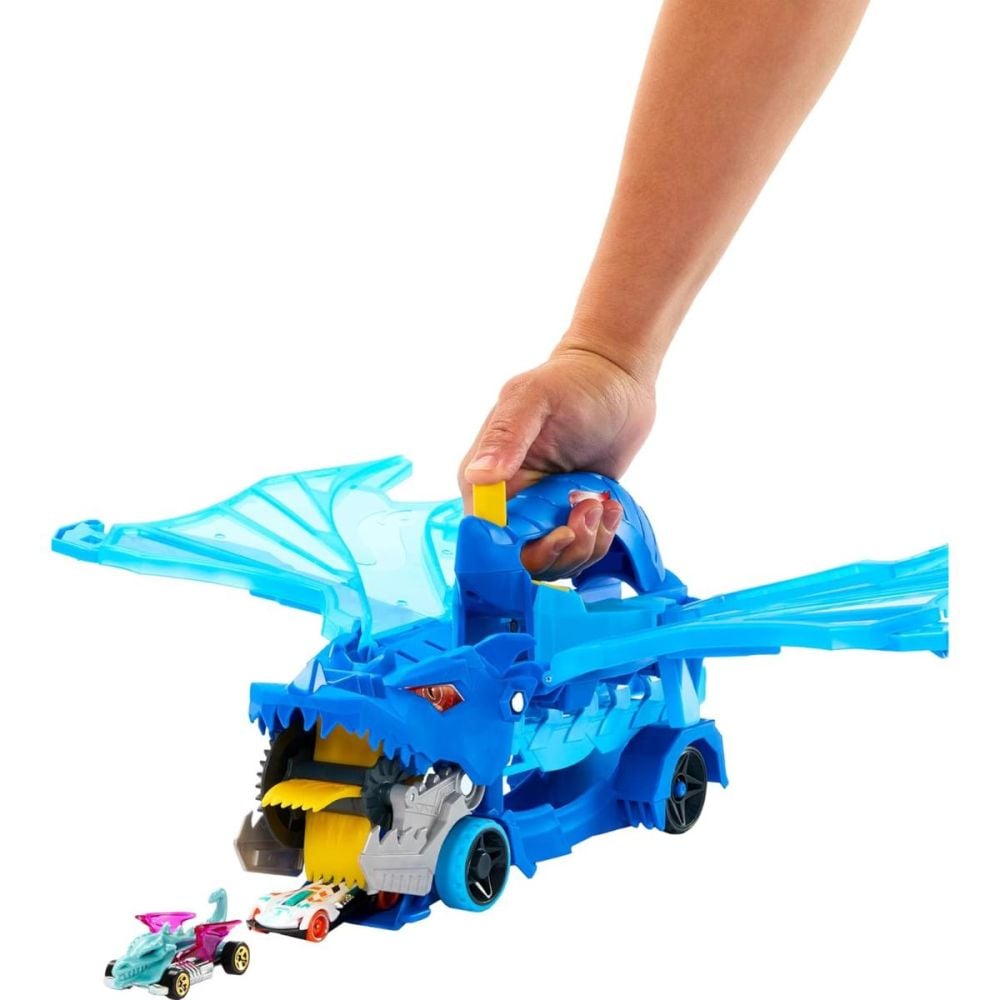 Transportator cu doua masini, Hot Wheels, Dual Dragon Ultimate