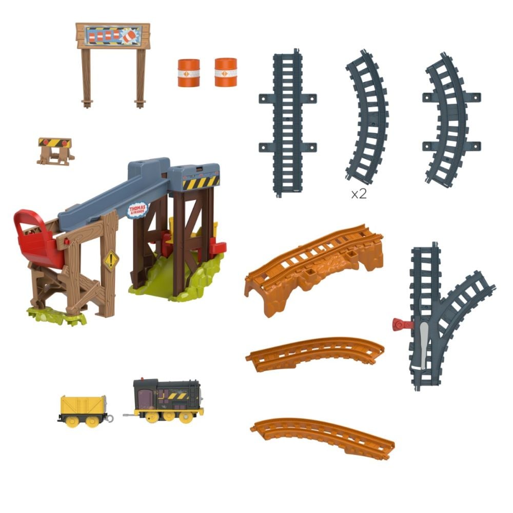 Set de joaca cu trenulet, Thomas and Friends, Diesel Lift and Load