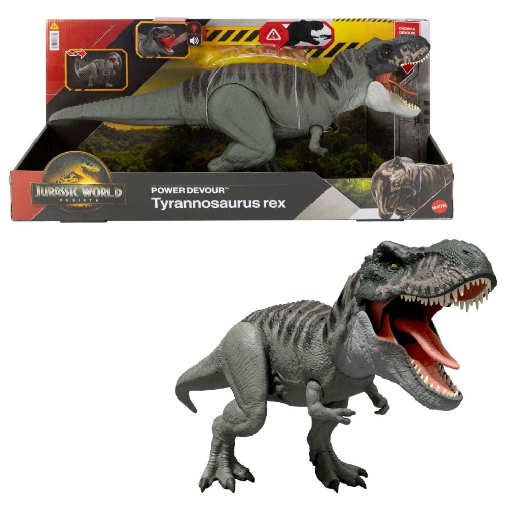 Figurina articulata cu sunete Jurrasic World, Tyrannosaurus Rex, JCH02