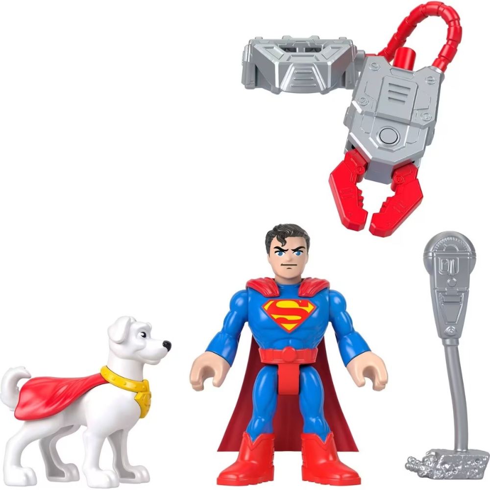 Set de joaca cu figurina, Imaginext, Metal Force, Superman, JGN60