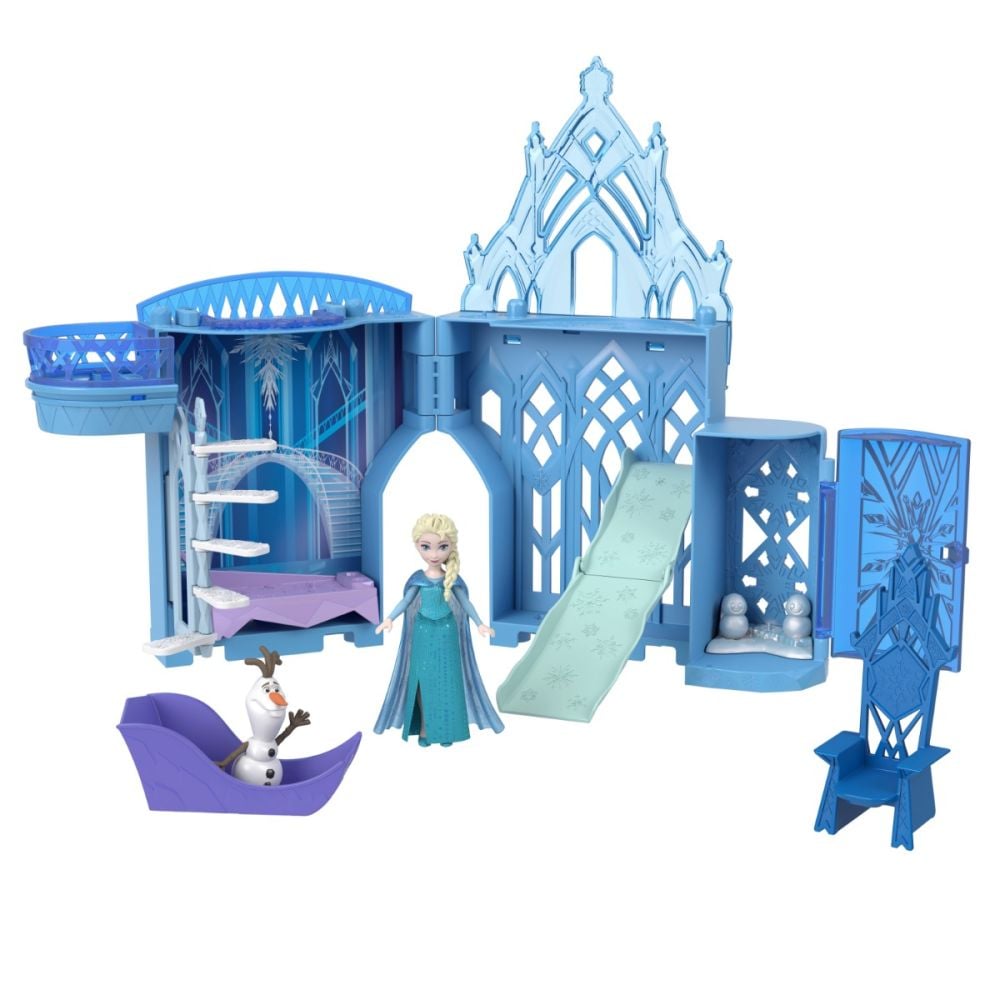 Set de joaca cu papusa, Disney Frozen, Palatul de gheata al Elsei