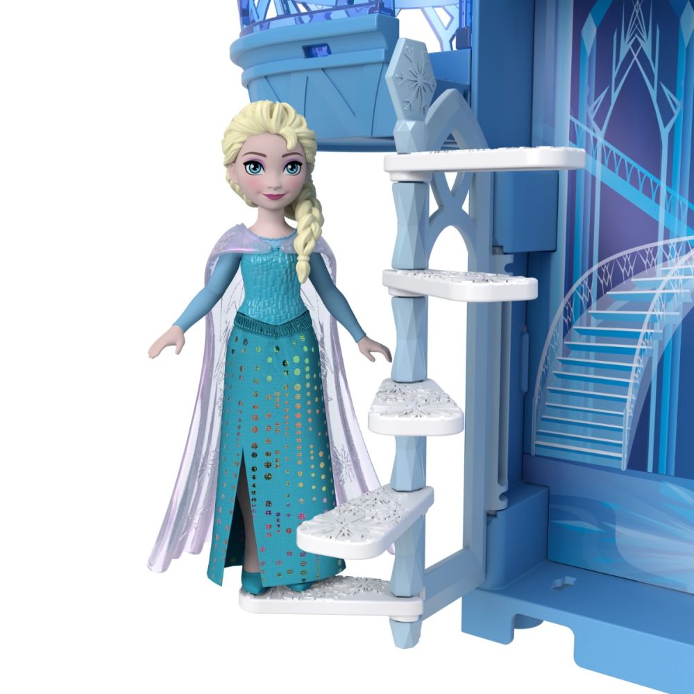 Set de joaca cu papusa, Disney Frozen, Palatul de gheata al Elsei