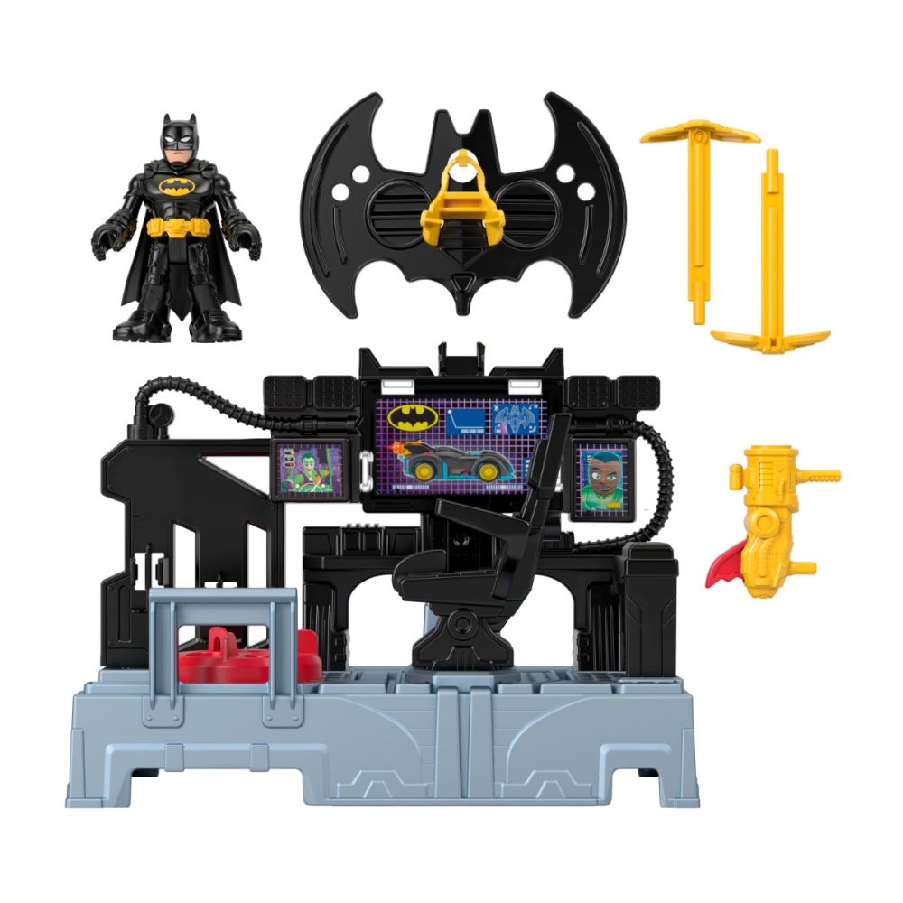 Set de joaca cu figurina, Imaginext, Dc Super Friends, Bat Command Center, JFD93