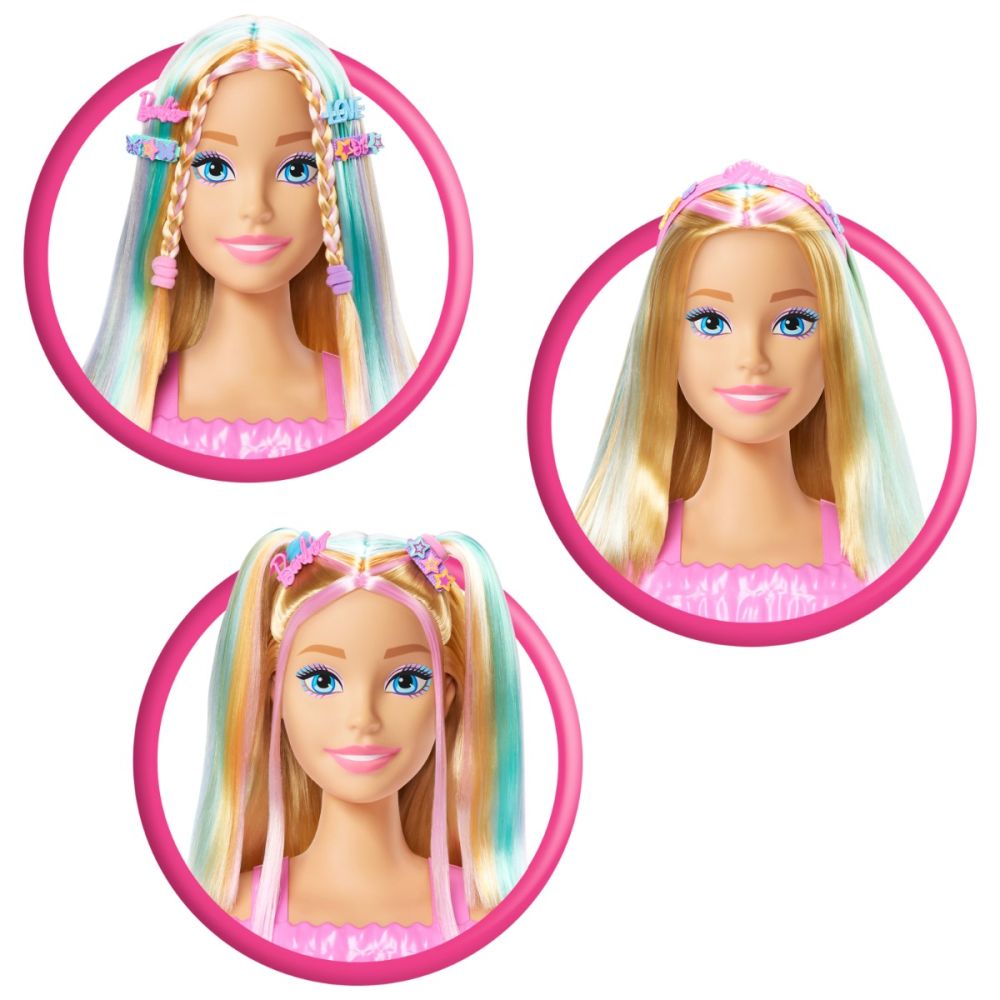Manechin de coafat, Barbie, Deluxe Rainbow, JFG81