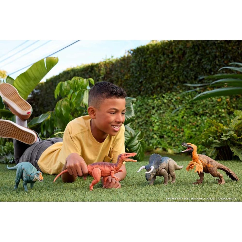 Figurina articulata, Jurassic World Rebirth, Wild Roar, Aucasaurus, JGB88
