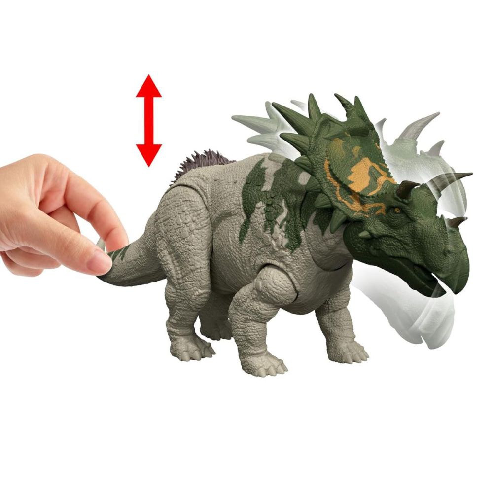 Figurina articulata, Jurassic World Rebirth, Wild Roar, Spiclypeus, JGB89