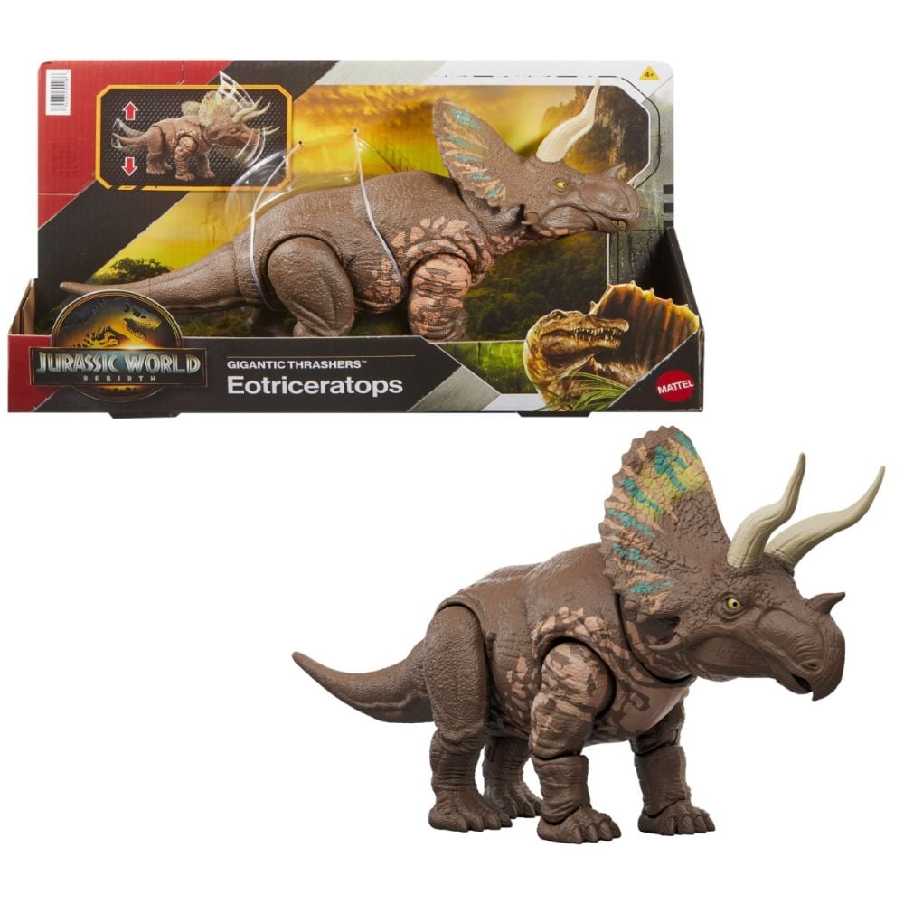 Figurina articulata, Jurassic World Gigantic Thrashers, Eotriceratops, JGB93