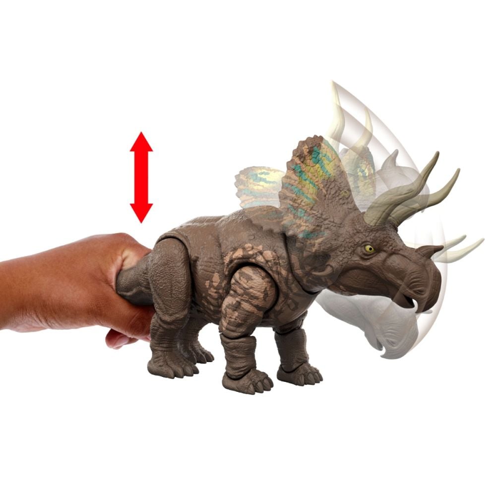 Figurina articulata, Jurassic World Gigantic Thrashers, Eotriceratops, JGB93