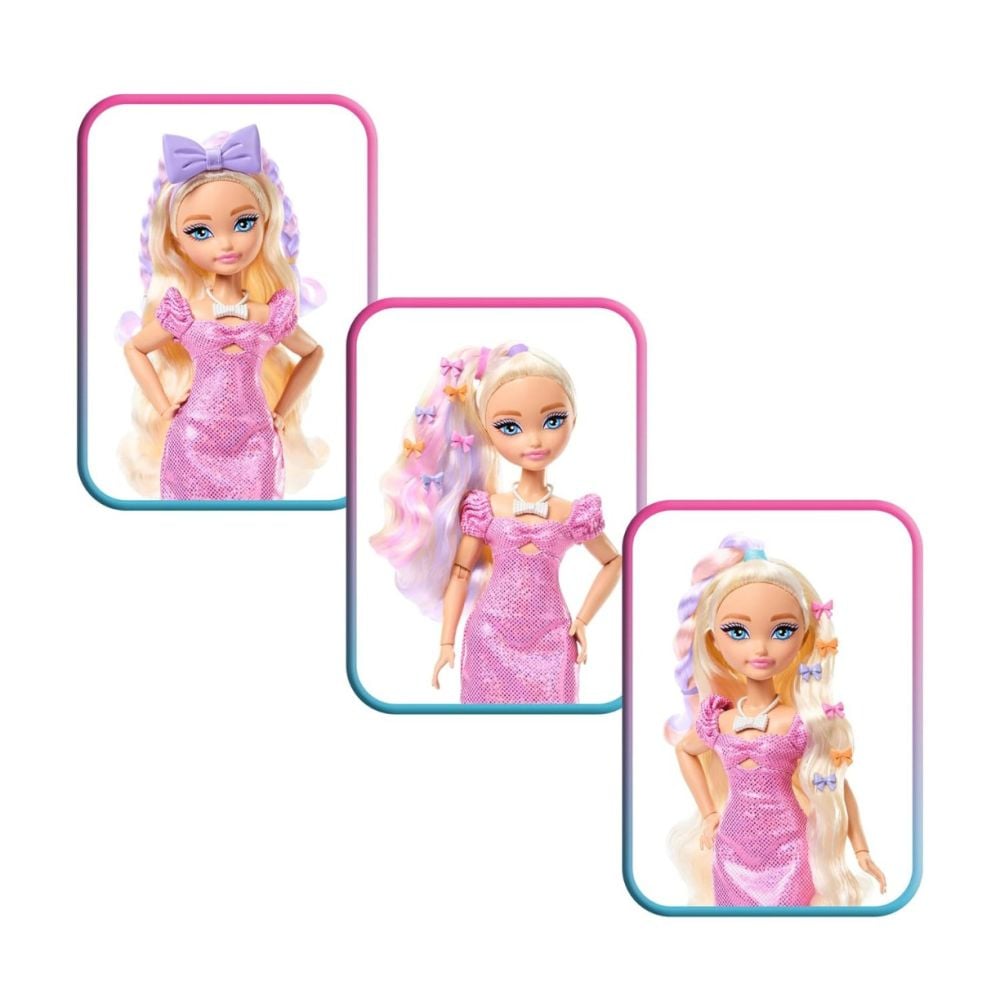 Set de joaca cu papusa Barbie Malibu, Dream Besties, Get Ready with Me, JGG38