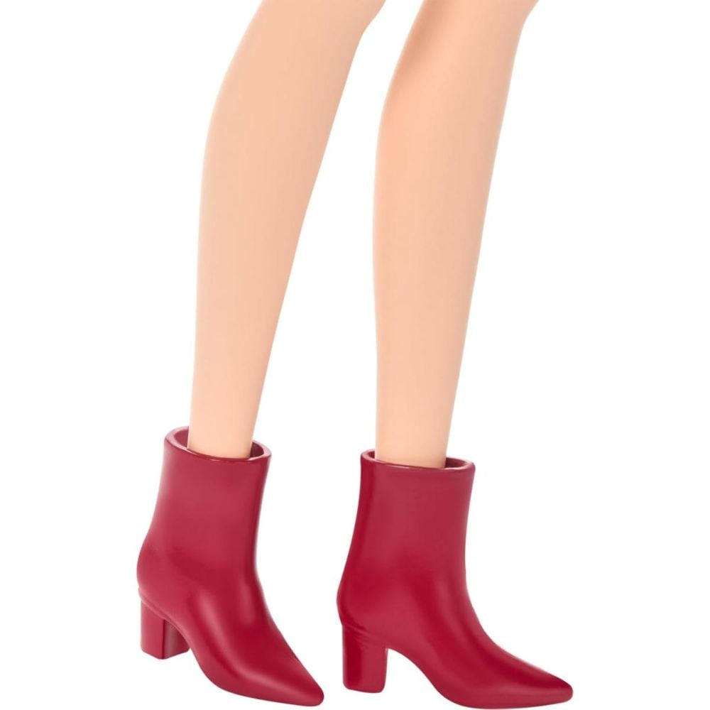 Papusa Barbie Fashionistas, Pink Leopard Print Dress, JJN59