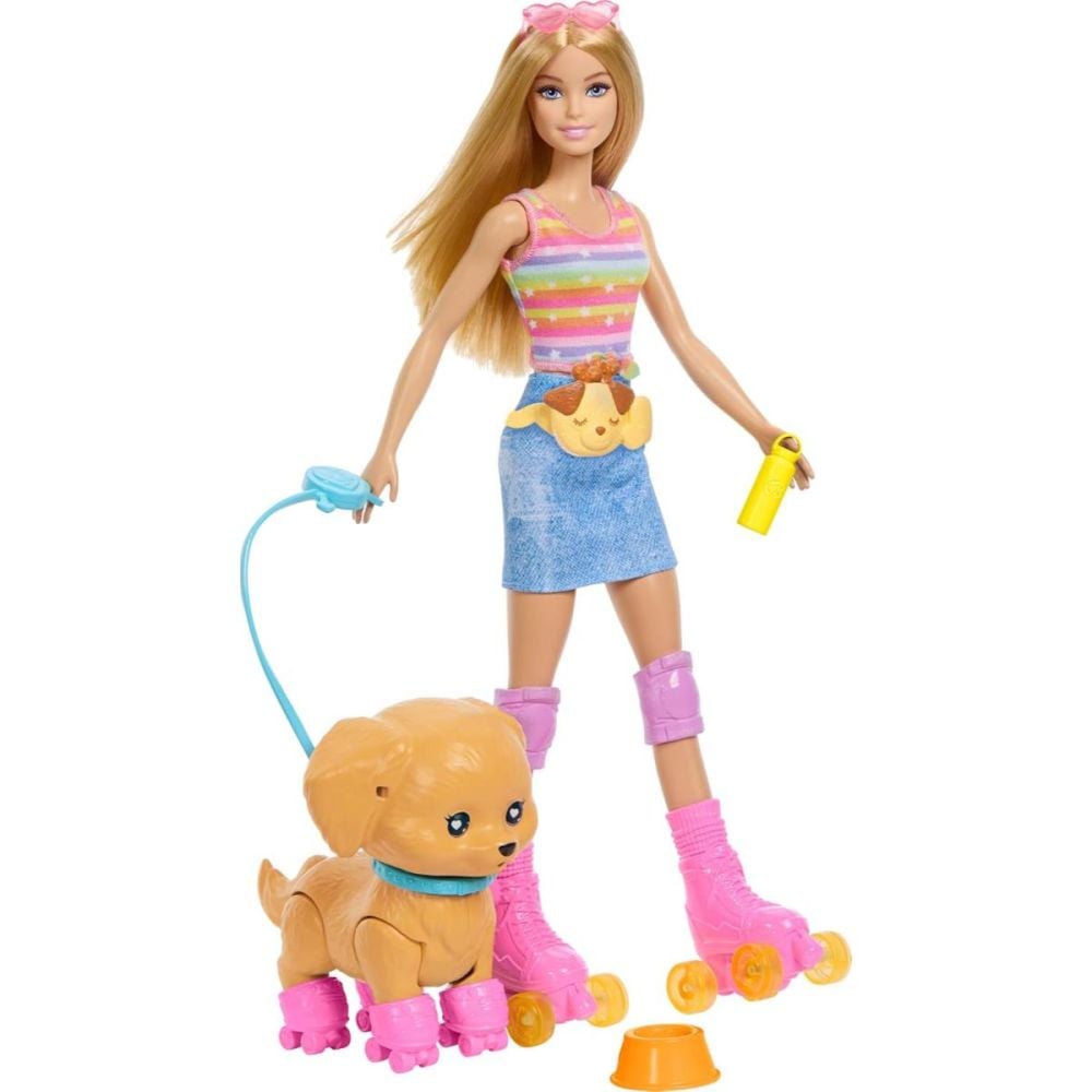 Set papusa pe role cu catelus, Barbie Pets, JMJ44
