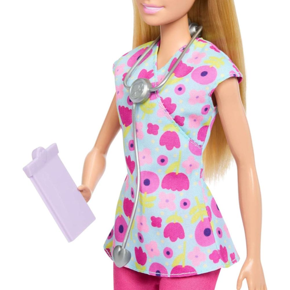 Set de joaca cu papusa, Barbie, Careers Baby Doctor, JMK12