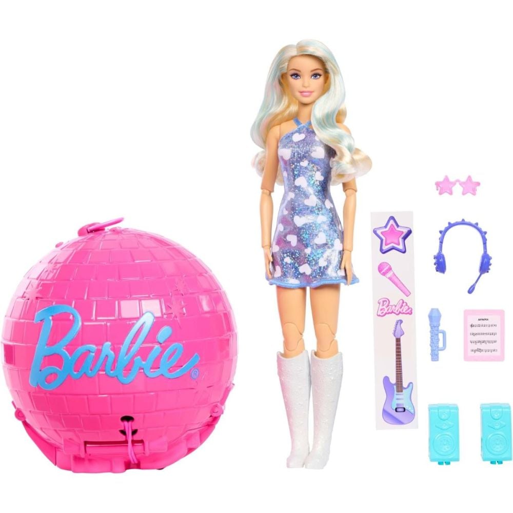 Papusa Barbie, Team Barbie Roll & Reveal, Pop Star, JMK19
