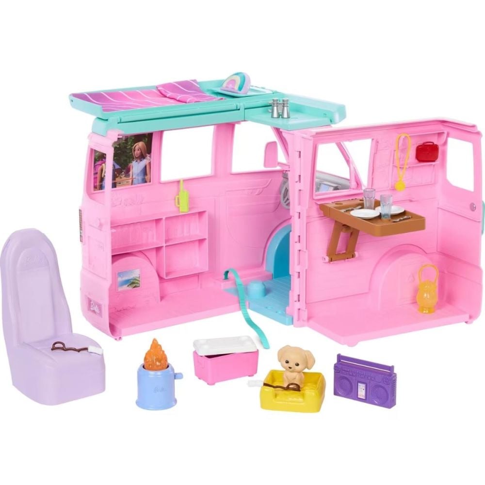 Set de joaca in rulota Barbie, Dream Land, Road Trip Camper, JMK45
