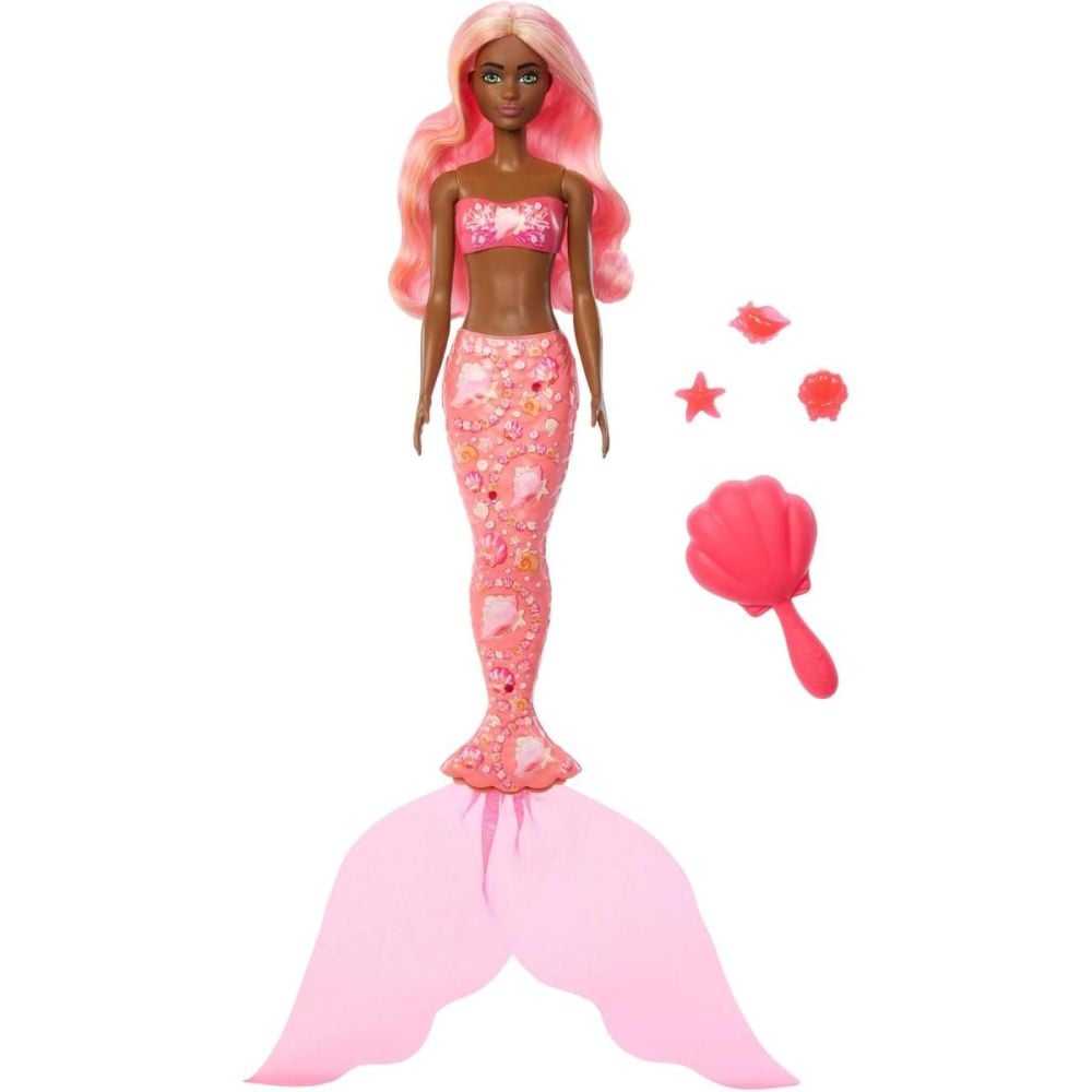 Papusa sirena, Barbie, Color Reveal, JMW61