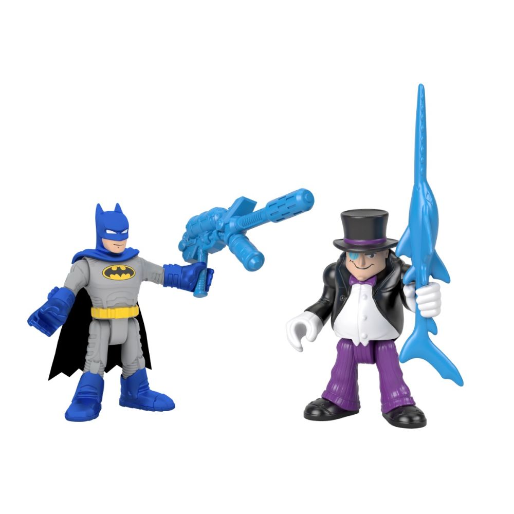 Set 2 figurine, Imaginext, DC Super Friends, Batman si The Penguin, GWP60