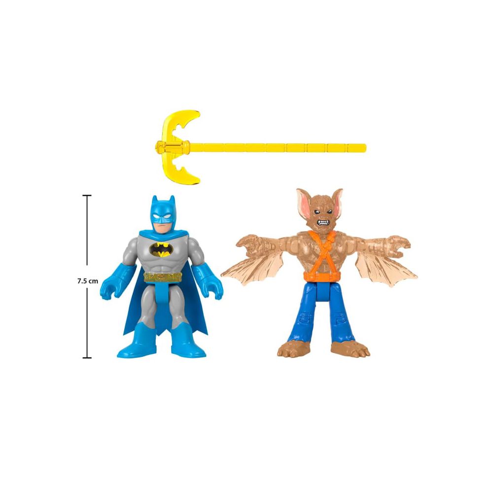  Set 2 figurine, Imaginext, DC Super Friends, Batman si Man-Bat, HKN48