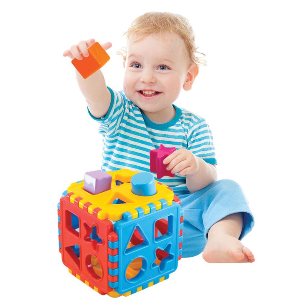 Jucarie de sortare, Dede, Baby Shape Sorter Puzzle, 18 piese