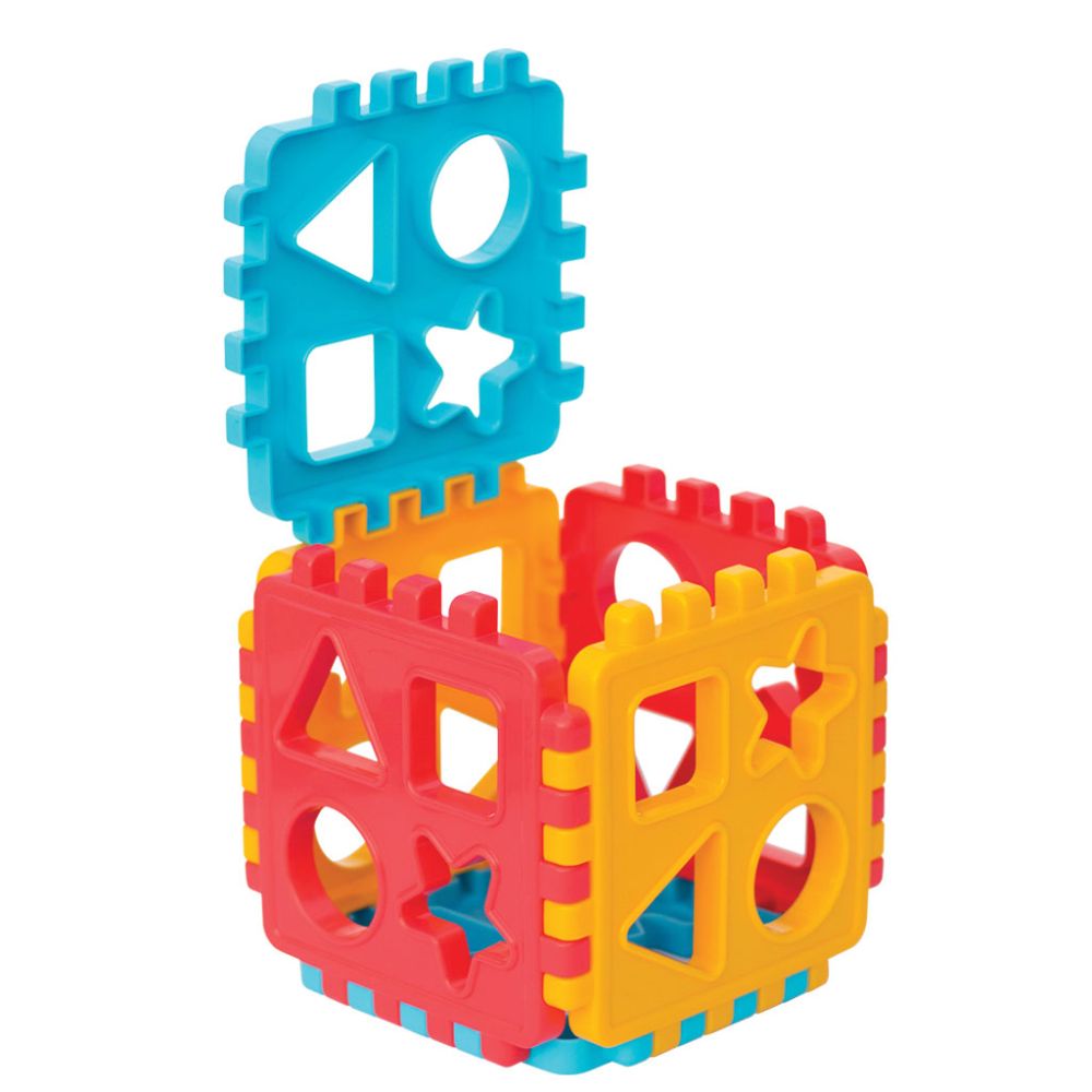Jucarie de sortare, Dede, Baby Shape Sorter Puzzle, 18 piese